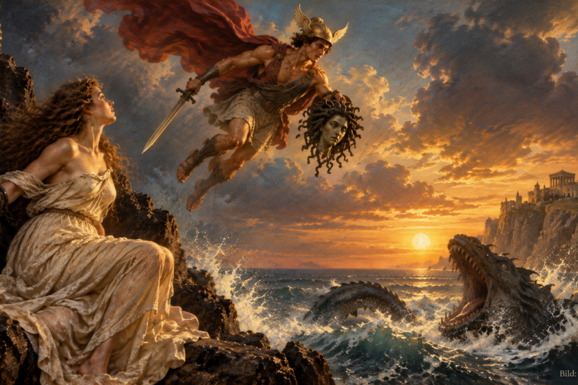 Perseus bei der Befreiung von Andromeda